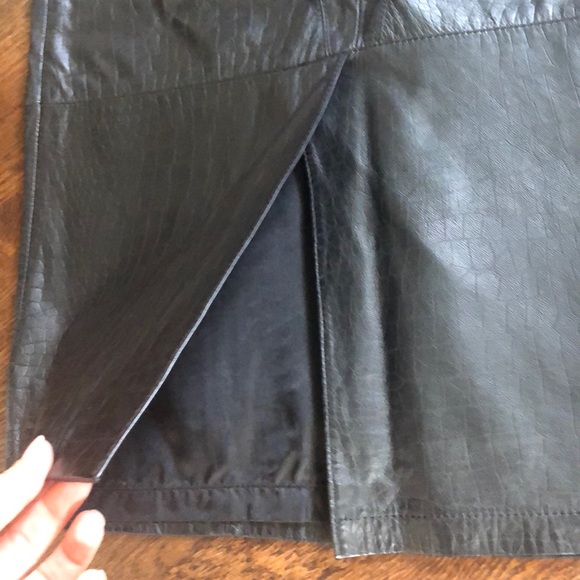 100% REAL LEATHER SKIRT - Picture 4 of 6